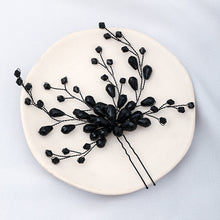 Black Sissy Princess Beaded Wedding Headband