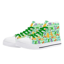 Dinosaur Doodles Green Unisex ABDL High Tops
