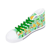 Dinosaur Doodles Green Unisex ABDL High Tops