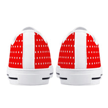 Red & Blue Candy Pop Polka Dot Canvas Sneakers