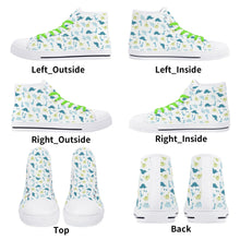 Lil Rawr Dinosaur Canvas High Top Sneakers