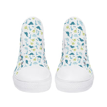 Lil Rawr Dinosaur Canvas High Top Sneakers