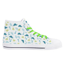 Lil Rawr Dinosaur Canvas High Top Sneakers