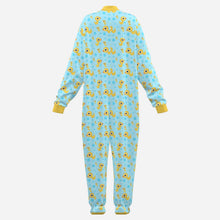 ABDL Bubble Yellow Duckies Footed Pajamas