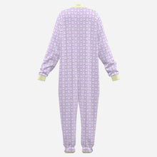 Adult Baby Lavender Puppy Paw Wishes Footed Sleeper Pajamas