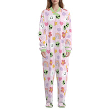 Pink Cosmic Daydream Footed Adult Baby Pajamas
