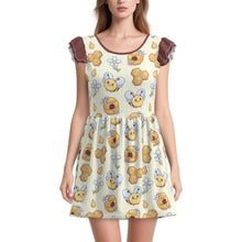 Honeybee Daydream Playsuit Dress - Attached Brief with Snap Closure