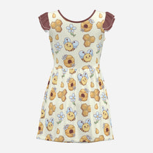 Honeybee Daydream Playsuit Dress - Attached Brief with Snap Closure