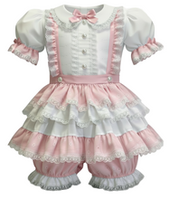 Angie Custom Fit Pink Eyelet Sissy Adult Baby ABDL Romper by Leanne's