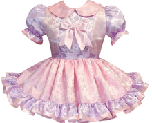 Judy Custom Fit Pink Lavender Roses Adult Sissy Dress by Leanne's