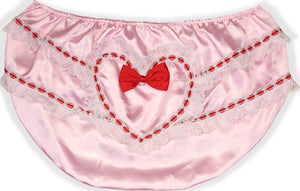 2XL Lacy Butt Satin Adult Sissy Baby Rhumba Panties Diaper Cover by Leanne's