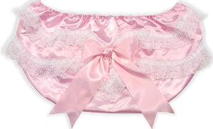 4XL Lacy Butt Satin Adult Sissy Baby Rhumba Panties Diaper Cover by Leanne's