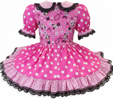 Custom Fit Pink Minnie Mouse Polka Dots Adult Sissy Dress by Leanne's