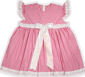 Zera Custom Fit Pink White Gingham Sleeveless Sun Dress Adult Sissy by Leanne's