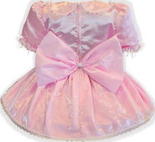 Dianna Custom Fit Pink Satin Huge Removable Bow Adult Sissy Dress by Leanne's