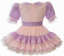 Bethanny Custom Fit Pink Purple Eyelet Adult Sissy Dress by Leanne's