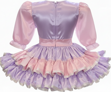Alanna Custom Fit Lavender Pink Satin Bows Adult Sissy Dress by Leanne's
