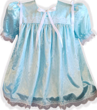 Custom Fit Mint Green Satin Silver Stars Adult Sissy Nightgown by Leanne's