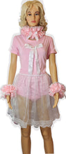 Pink No Escape Lockable Neck Collar & Cuffs 3 Piece Set Adult Sissy by Leanne's