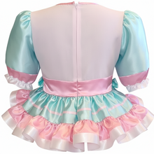 Kinslee Custom Fit Pink Mint Satin Bitch Adult Sissy Dress by Leanne's