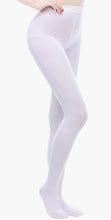 Women's 80 Denier Soft White Opaque Tights for Adult Little Girl Sissy Dress-up
