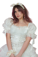 Pearl Princess White Sissy Corset Top