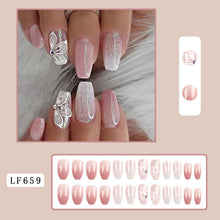 Pink & Silver Gradient Glitter Sissy Press on Nails
