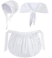 3 Piece Sissy Maid Costume Kit Cosplay Halloween for Sissy Lolita Dress up