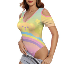 Rainbow Snuggle Bear Peekaboo Sissy Playsuit
