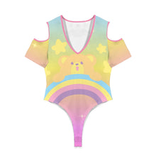 Rainbow Snuggle Bear Peekaboo Sissy Playsuit