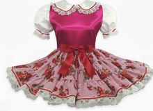Nora Custom Fit Roses Satin Ruffles Adult Sissy Girl Dress by Leanne's