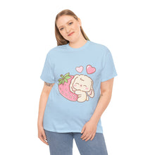 Cute Bunny Strawberry Unisex Play Tee - 4 Colors