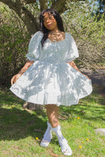 Sissy Blue Rose Carriage Cotton Dress
