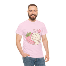 Cute Bunny Strawberry Unisex Play Tee - 4 Colors