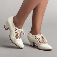 Storybook Lace-up Chunky Heel Lolita Shoes - 5 Colors