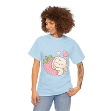 Cute Bunny Strawberry Unisex Play Tee - 4 Colors