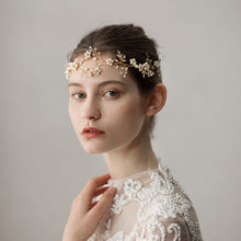 Ivory Pearl Flower Sissy Wedding Headband