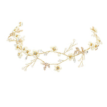 Ivory Pearl Flower Sissy Wedding Headband