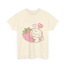 Cute Bunny Strawberry Unisex Play Tee - 4 Colors