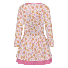 Pink Teddy Bears Ruffle Sissy Play Dress