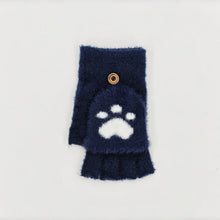 Paw Print Half-Finger Knitted Winter Kawaii Gloves - 5 Colors