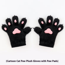 Handmade Plush Cat's Paw Gloves
