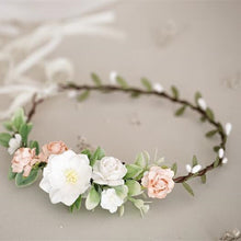 Sissy Wedding Bride Hair Flower Wreath Headband - 3 Styles