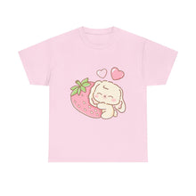 Cute Bunny Strawberry Unisex Play Tee - 4 Colors