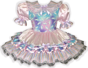 Set of 4 Ready to Wear Adult Little Girl Sissy Dress Bundle | 36" Chest