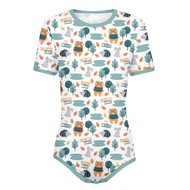 Be Brave Little Critters Adult Baby Boy Snap in the Crotch Onesie