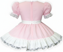 Betty Custom Fit Lacy Pink White Cotton Apron Adult Baby Sissy Dress by Leanne's