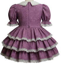 Brynn Custom Fit Purple Floral Ruffles Adult Sissy Dress by Leanne’s