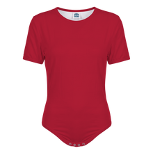 Adult Baby Diaper Lover Shades of Red Snap in the Crotch Onesie