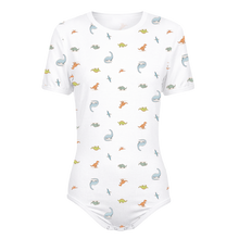 Adult Baby Boy Classic Dinosaur Pattern Snap in the Crotch Onesie